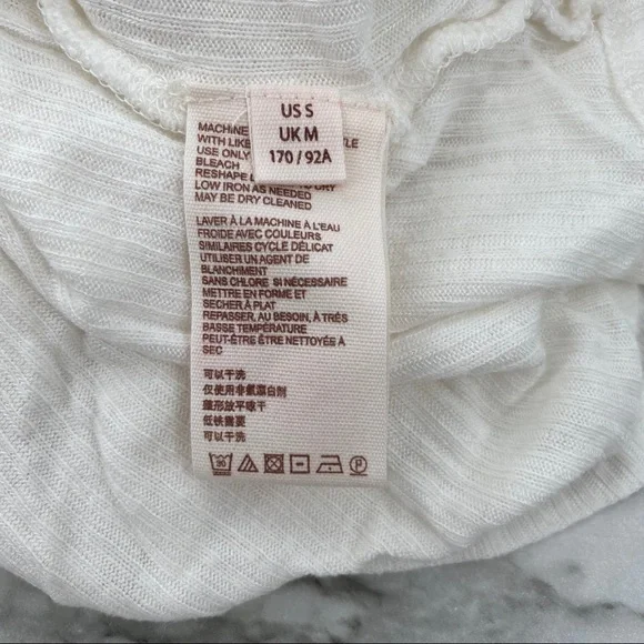 Free People NWT Set To Stun Tunic Top Long Sleeve V Neck Hi Low White Small New - Picture 6 of 7